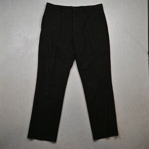 Banana Republic 36x32 Gray Flannel Tweed Wool Tailored Slim Fit Dress Mens Pants